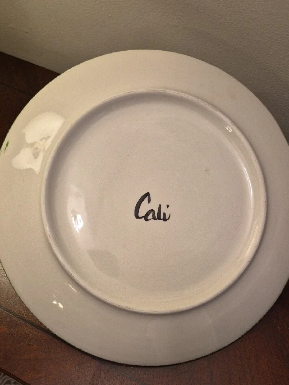 Cali Potrery Festive‎ Snowman Plate and Orange Cup Set - Holiday Table